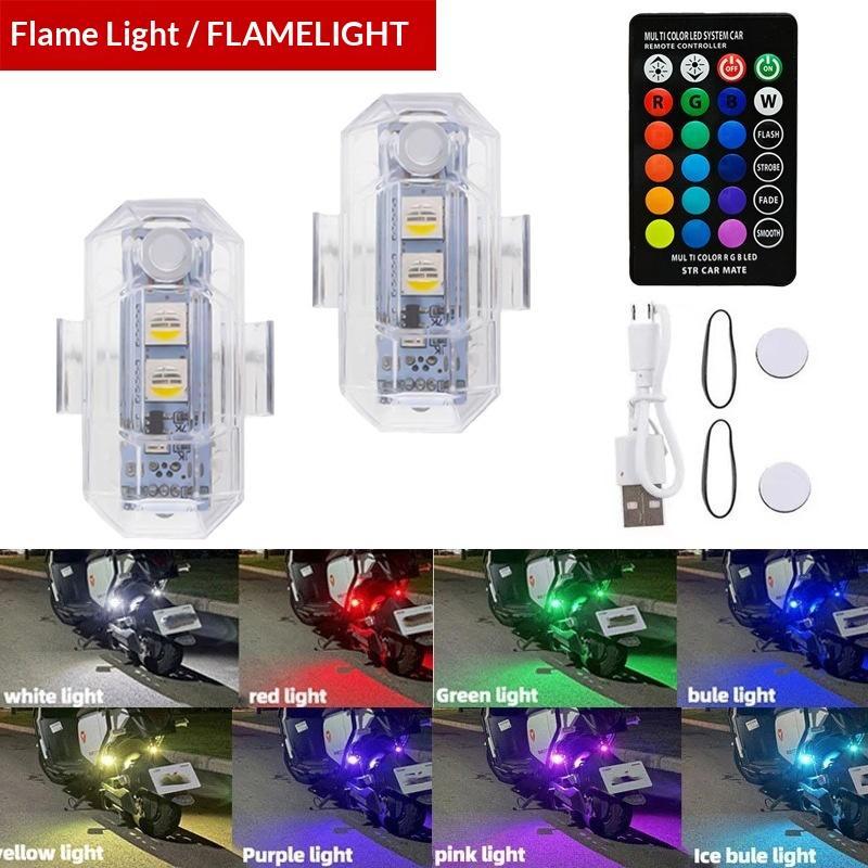 Drone Strobe Light - Motorcycle LED RGB Warning Light Universal