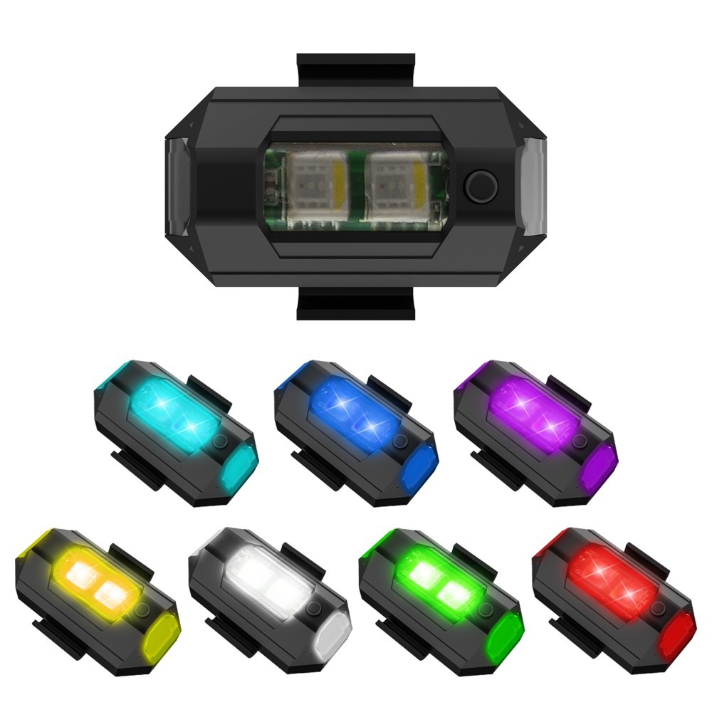 1PC 7 Color Mini USB Charging  - огляд і ціна Drone Strobe Light